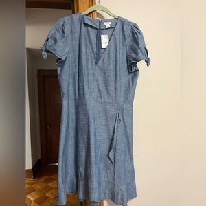 J. Crew Blue Short Sleeve Dress